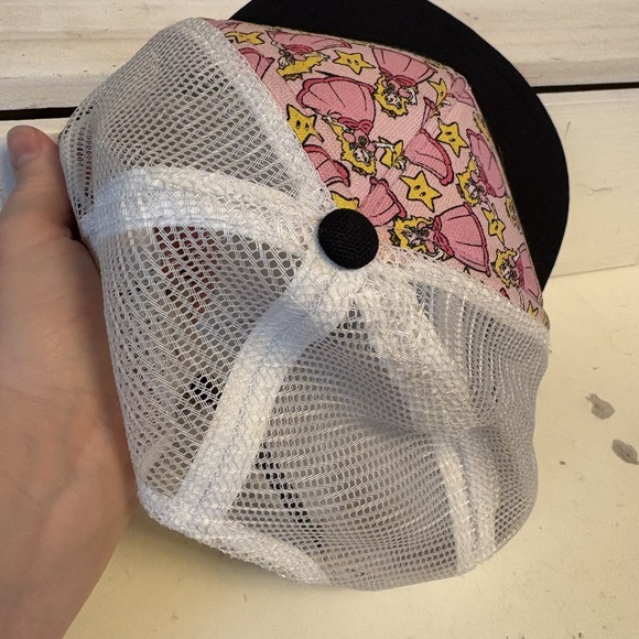 Rare Vans Off The Wall Nintendo Princess Peach Snapback Cap Super Mario Hat OSFA main image 5